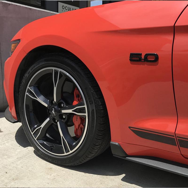 Ford Mustang 2015-2022 Side Skirt Kit: Shelby-Style Winglets for Anti-Scratch Protection