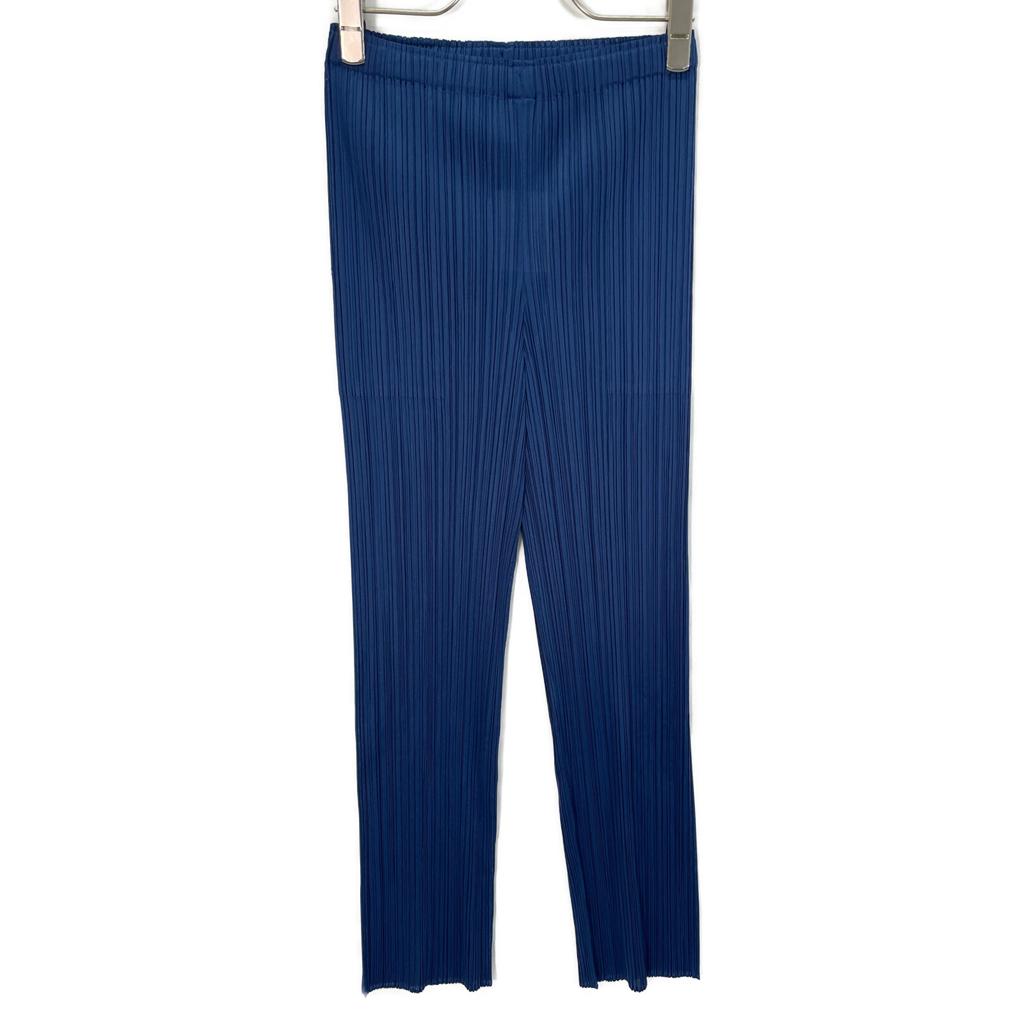 PLEATS PLEASE Brand New, Unused Issey Miyake PP41JF114 MONTHLY COLORS JANUARY Trousers Pants Bottoms 3 blueUsed