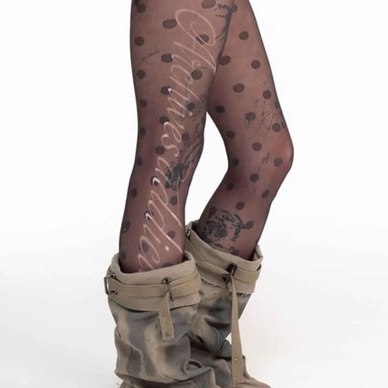 

2000 Архивные КОЛГОТКИ В ГОРОШЕК (ЧЕРНЫЙ) OS