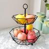 Elegant Iron Fruit Storage Basket for Kitchen and Dining Room Organization