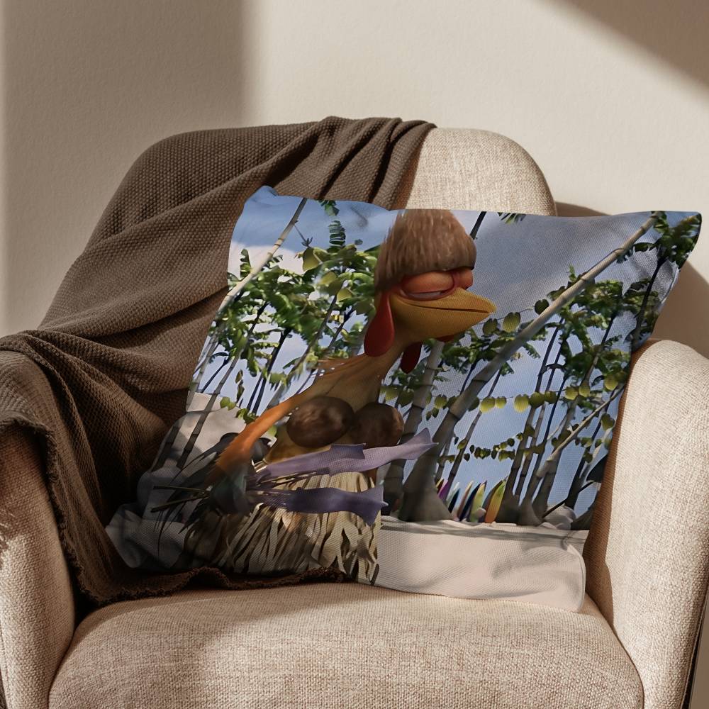 

Pen Gu Rooster Chicken Joe Cushion Cover Suitable For Sofa Car Bedroom Office Cushions Decorative Pillow Case 30x30cm