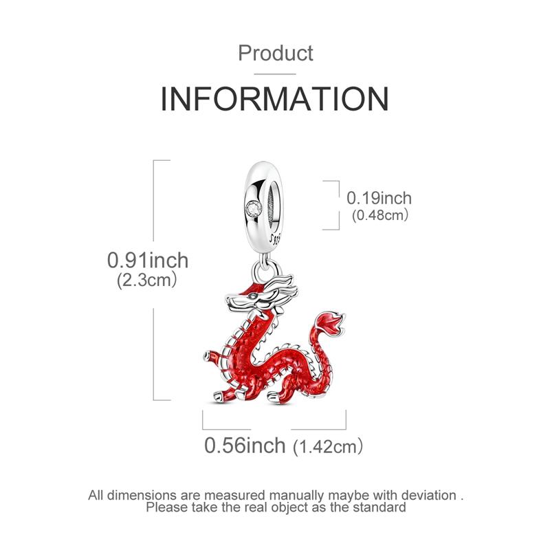 New Copper Charms Beads Horse Bear Duck Dragon Pendants Fit Original Bracelet Necklace For Women Diy Jewelry Gift