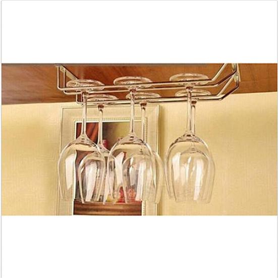 Stainless Steel Cabinet Wine Glass Rack Kitchen Dining Bar Goblet Holder Hanger