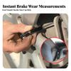 Brake Pad Thickness Gauge Quick Measuring Tool Portable for Garage