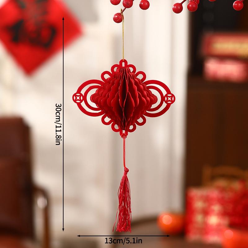 

Chinese New Year Paper Lanterns Decorations 2026 Lunar Horse Year Honeycomb Ornament Spring Festival Housewarming Tet Decor As show