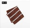 Pocket Towel Men'S Business Stripe Green Brown High-End Wedding Ceremony Handkerchief Small Square Towel