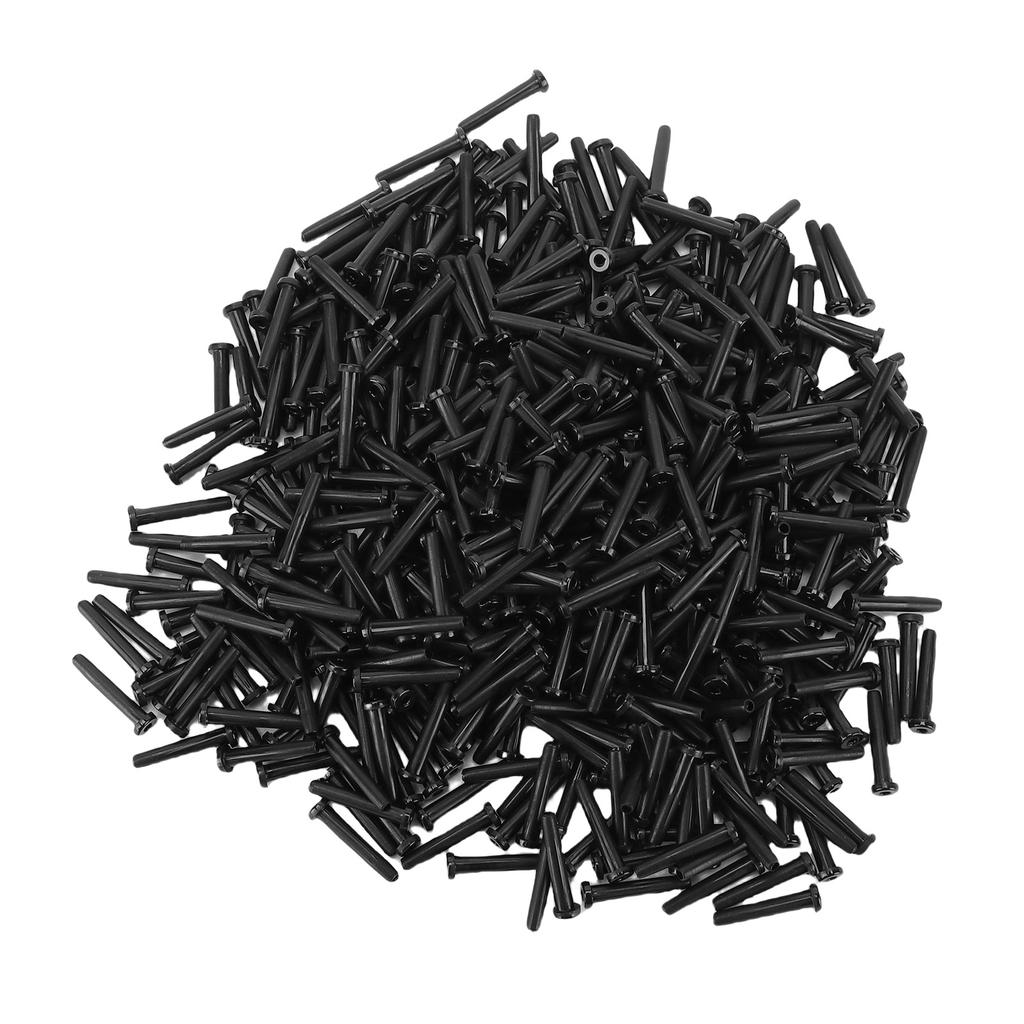 Badminton Ösen Set Nylon 2.1x13mm Badminton Schläger Ösen Schutz Saitenbesaitungs Werkzeug für Ersatz Reparatur Schwarz