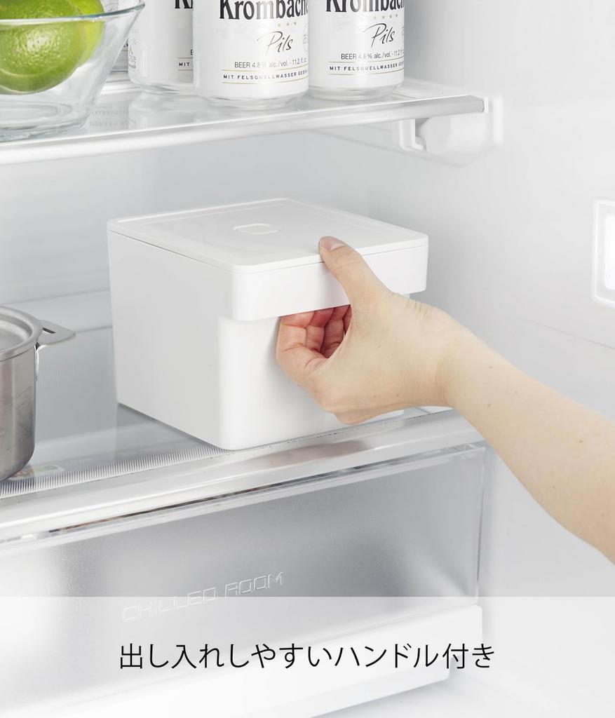 Yamazaki Tower Microwave and Dishwasher Safe Storage Container with x x Freezer and Product 1777 Colander, White, Body W13.6 D15.1 H11cm, Safe,