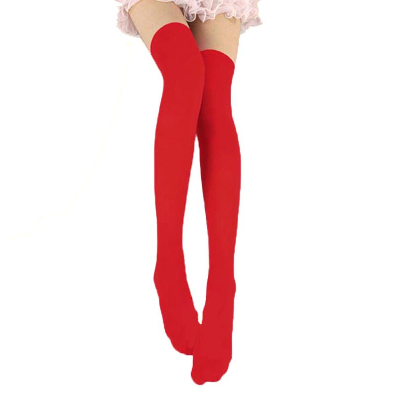 1Pair Women Sexy Warm Thigh High Stockings Over Knee Socks Velvet Calze Stretch Stocking Temptation Medias Overknee Long Socks