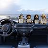 Crochet Movie Character Doll with Positive Card Emotional Support Handmade Knitting Doll Desktop Decoration Ornament