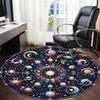 1pc Astrology Wheel Chair Carpet for Office, Soft Comfortable Mat For Office, Living Room, Bedroom, Machine Washable Carpet yy251112048