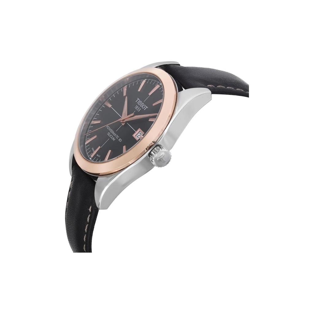 TISSOT Mechanical Movement 50 meter Water Resistance Men's Watch Black Dial T927.407.46.051.00