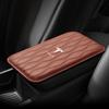 1Pcs Leather Auto Armrest Pads Protective Waterproof Hand Cushion For Tesla Model 3 Model X S 2016-2023  Model Y Decals TM3 TMX