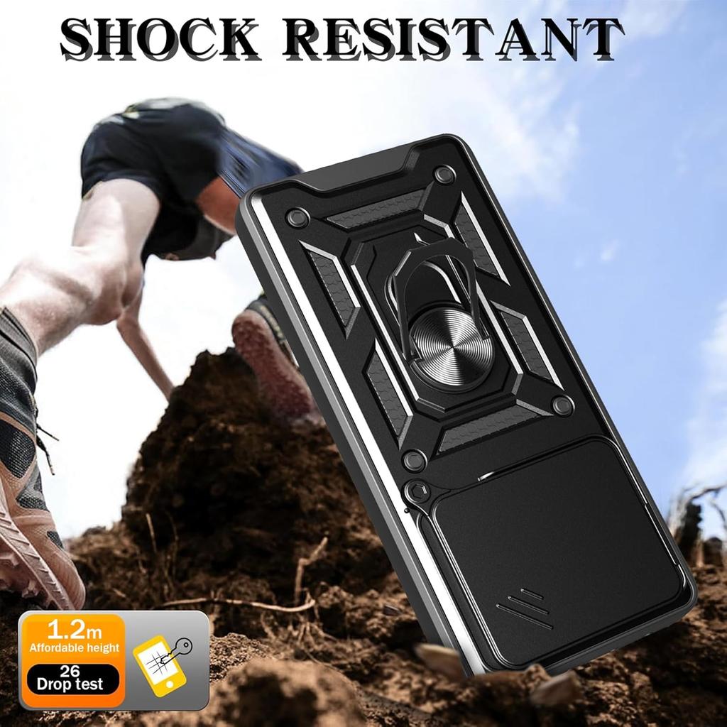 Armor Case For Xiaomi Poco F7 Pro F7 Ultra 5G Cover Lens Protection With Ring Magnetic Holder Coque Fundas Capa