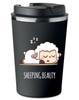 Kubek termiczny premium z nadrukiem sheeping beauty owca 350ml 0,35l kt_025