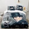 Sherlock Victorian Mystery Bedding Set 3pcs, High Quality Bedding Set Including 1pc Duvet Cover And 2pcs Pillowcases for Bedroom, Dormitory Gift