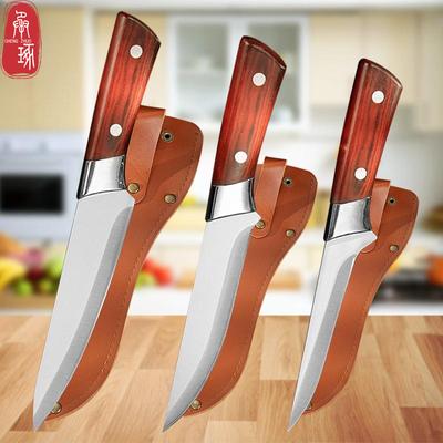 Coltello per disossare in acciaio inossidabile Mannaia per carne Coltello da chef con fodero Coltelli affilati per macellare pecore, pesci, maiali, frutta, verdura