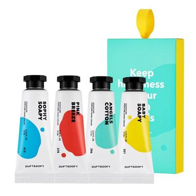 Duft & Doft Signature Parfum Handcreme Miniatur 10ml x 4 Sorten, 1 Set