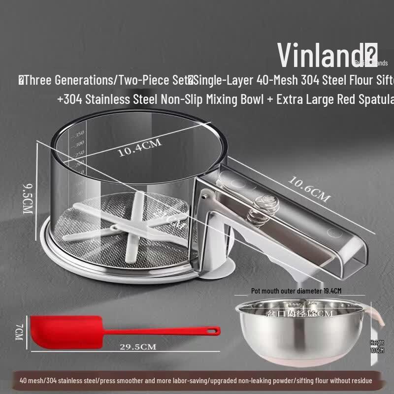 Handheld Semi-Automatic Flour Sifter
