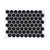 10 Pcs Mouse Grip Tape Hex Shape Super Thin Sweat Absorbing Anti Slip Black Acrylic Grip Sticker for