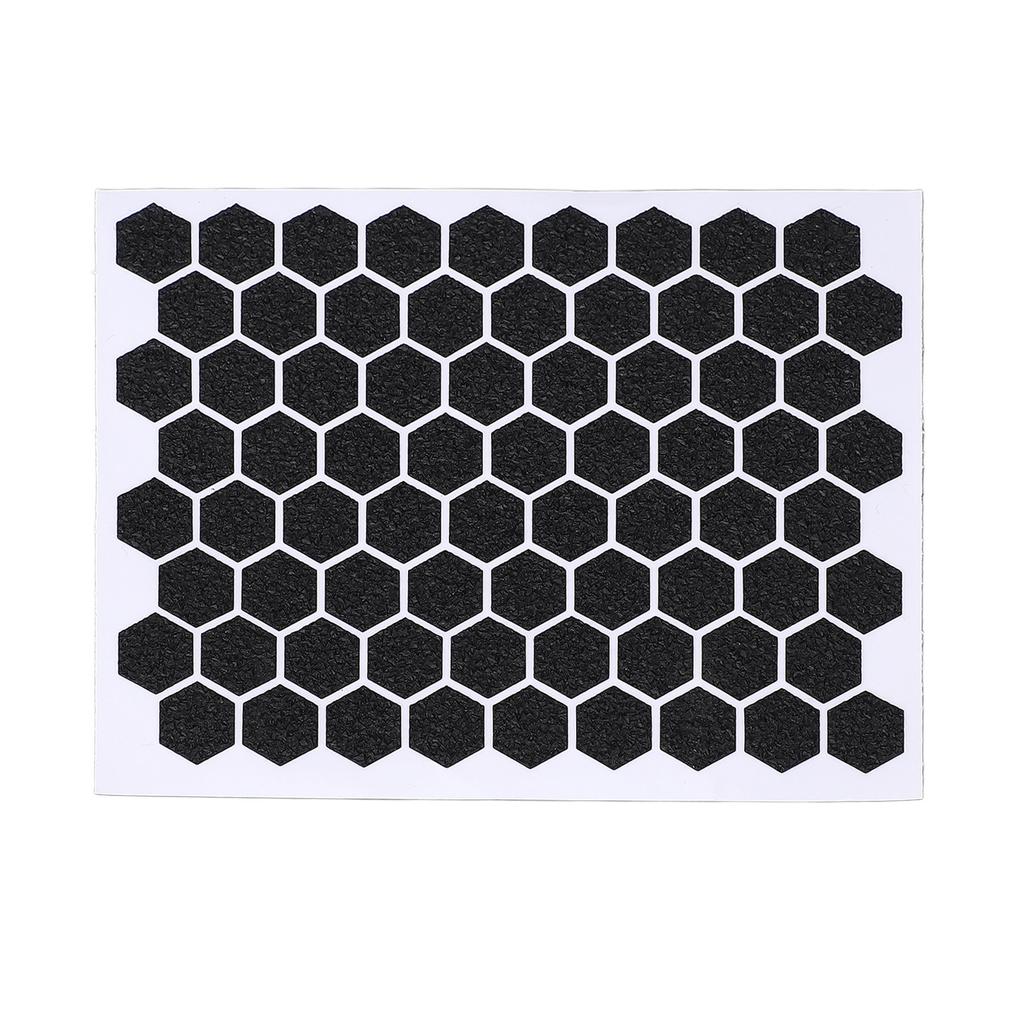10 Pcs Mouse Grip Tape Hex Shape Super Thin Sweat Absorbing Anti Slip Black Acrylic Grip Sticker for