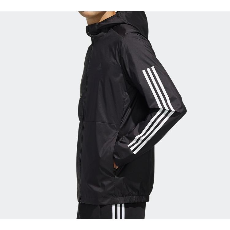 Adidas Jackets Men's Black Hooded Moderate Other FM9428
