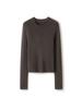 Yangzi Yarn Women's Slim-Fit Wool Sweater with Rolled Hem & Round Neck - 2026 Spring Seamless Knitwear