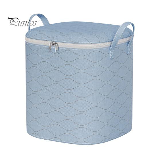 Large-Capacity Clothes Storage Bag with Handle Zipper Closure Dust-Proof Moisture-Proof Thickened Duvet Blanket Organizer Bag