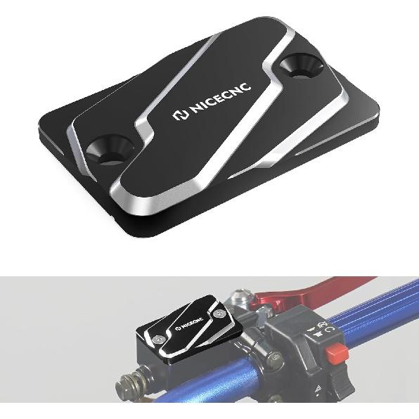 

NICECNC Black Motorcycle Front Brake Fluid Oil Reservoir Cap Compatible with Suzuki DRZ400E 2000-2018 DRZ400S 2000-2017 DRZ400SM 2005-2017 See чорний