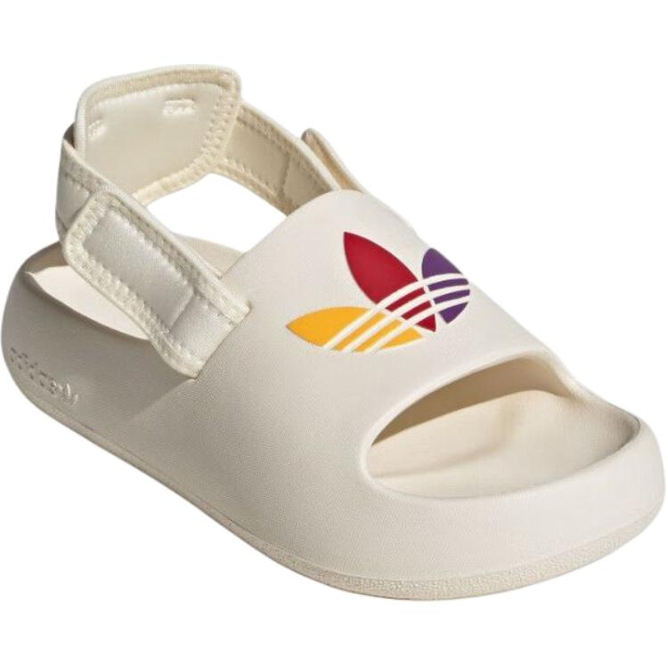 Adidas adiFOM Adilette Slide J Cream Active Purple Scarlet Kids Sneakers Cream-White Better-Scarlet JP5521