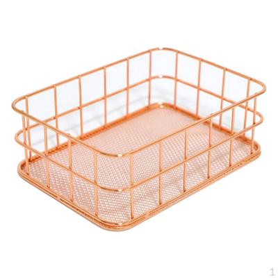 Desktop Countertop Organizer Makeup Gardern Wire Storage Basket
