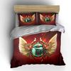 "Scarab Decor Set for Home" Soft Skin-Friendly Bedding Set Includes 1 Duvet Cover And 2 Pillowcase, Gift