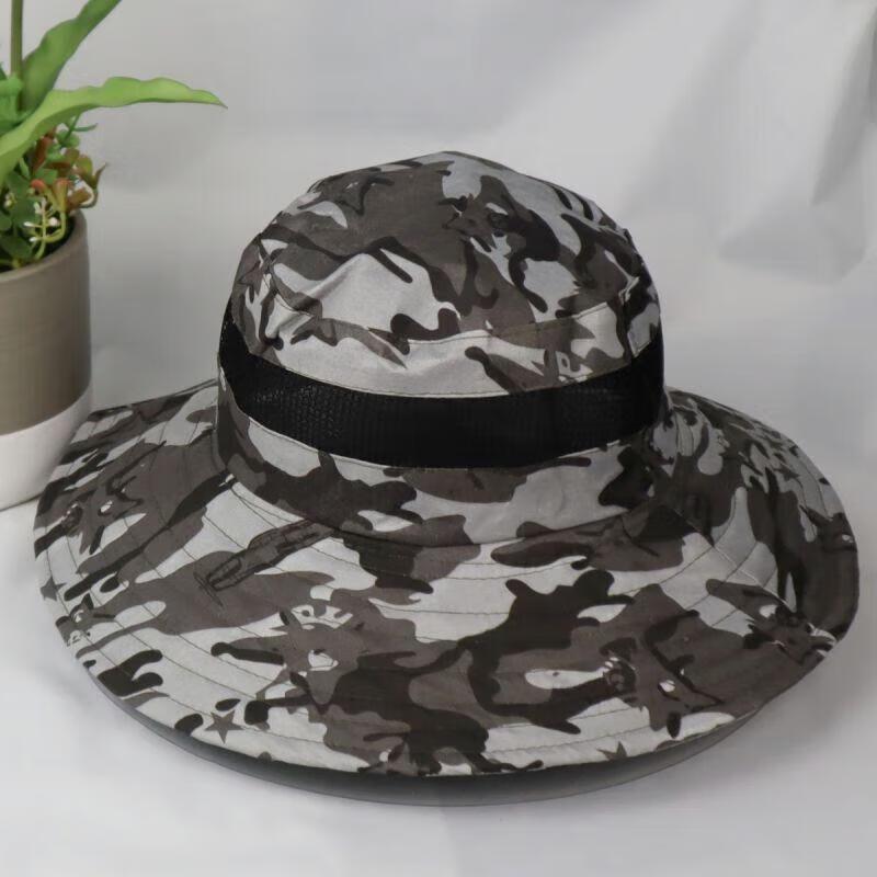 Мужская регулируемая камуфляжная шляпа-ведро для рыбалки