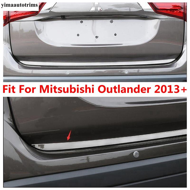 

Rear Trunk Tail Gate Door Strip Decoration Cover Trim For Mitsubishi Outlander 2013 - Stainless Steel Accessories Exterior