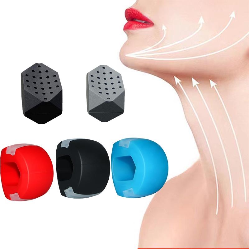 Silicone Jawline Toner Ball For Muscles And Fitness Training Black