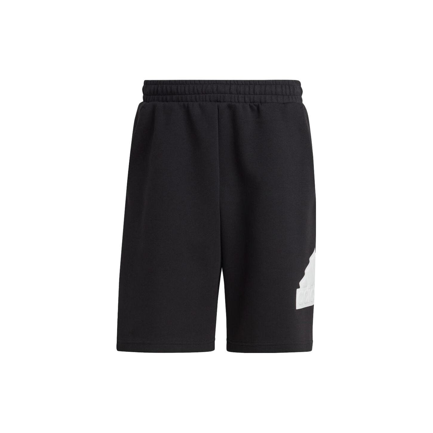 adidas Future Icons Badge of Sport Shorts Asia Sizing Black White Men s IC3737 XXL