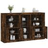 VidaXL Buffet with LED Lights, Cabinet with Door, Storage Furniture, Living Room Entryway Organizer, 3209174