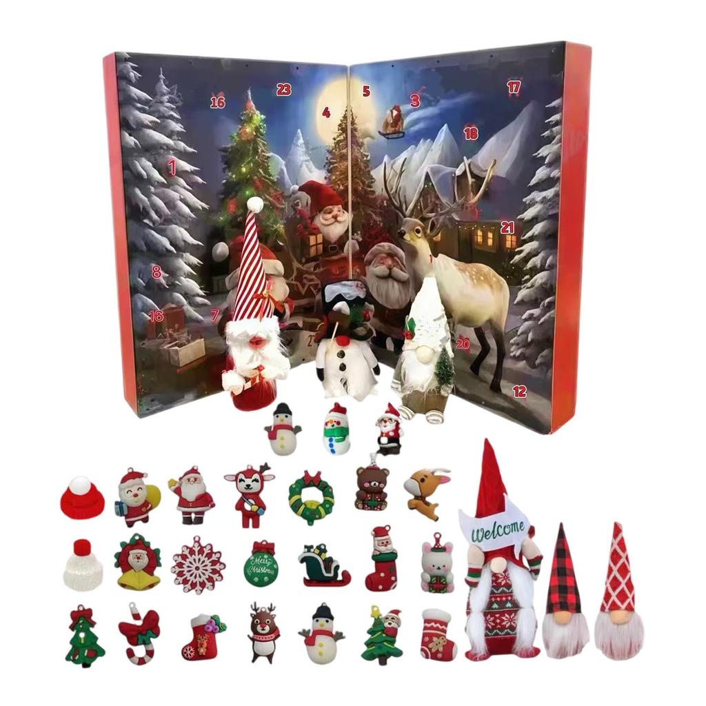 24 Plush Gnomes Countdown Calendar