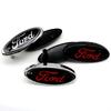 LLC3 145mmX65mm Car Front Head Hood Bonnet Rear Trunk Badge For Ford Mondeo Focus Fusion Fiesta Mondeofo MK2 MK4 F250 F150 Accessorie