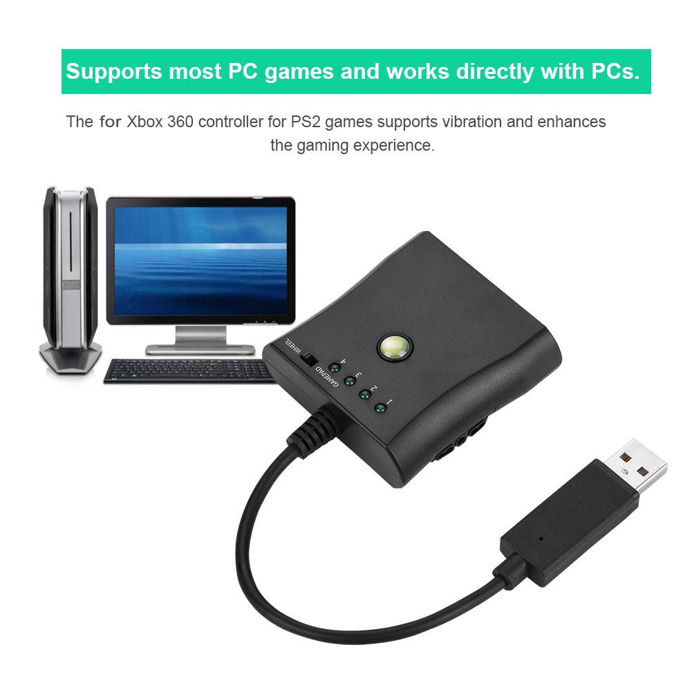 Univesal Adapter Cable Convertor For PS2 Controller To For XBOX 360 Game Controller
