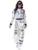 Women's Astronaut Halloween Cosplay Costume - Space Suit for Club or Stage Performance, Bright Colors with Hot Stamping.