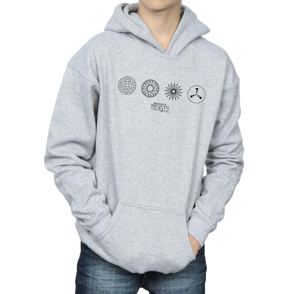 Fantastic Beasts Boys Circular Icons Hoodie