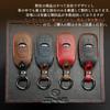 Smasol Subaru and Impreza Genuine Leather Key Case with Trunk Button and Levorg Forester Crosstrek, Forester, Levorg, 3-Button Compatible, Men's