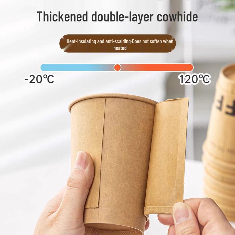 Fresh Life Disposable Paper Coffee Cups with Lids