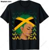 2024 New Rasta Reggae One Love Retro Vintage Sunset Jamaica Vacation Tshirt Womens Round Neck Short Sleeved Top