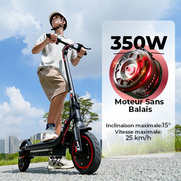 Electric Scooter Foldable iScooter W7 350W Motor Electric City Scooter Top Speed 35Km/h 36V 7.8AH Range 30Km Load 120Kg