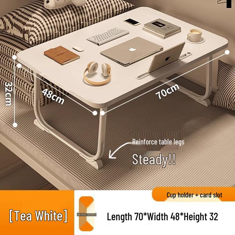Foldable Bedside Laptop Table for Dormitory or Bay Window