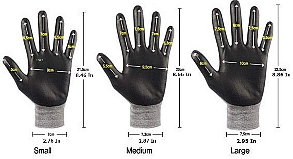 3M Nitrile Foam Coated Work 3D Comfort Stretch Smart Gloves, Fit, Touch, Washable, Thin, 10-Pack (Small, Blue)