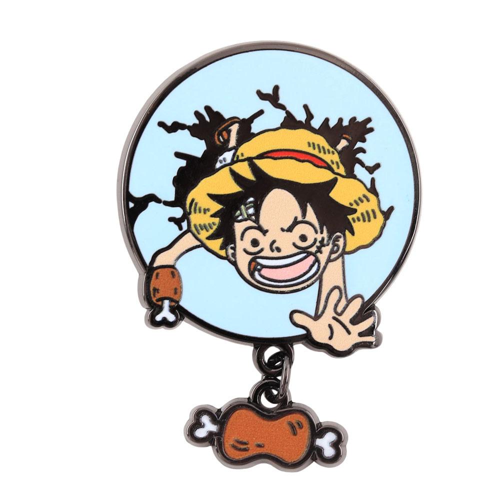 Anime One Piece Monkey D Luffy Enamel Pin Men Women's Brooches on Clothes Lapel Pins for Backpack Manga Badges Decorations