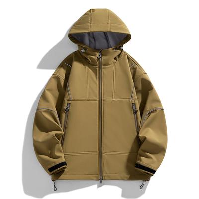 Neue Bergstyle-Jacken für Männer und Frauen mit Kapuze, locker, lässig, für Frühling und Herbst, Outdoor, funktionell, trendige Jacken